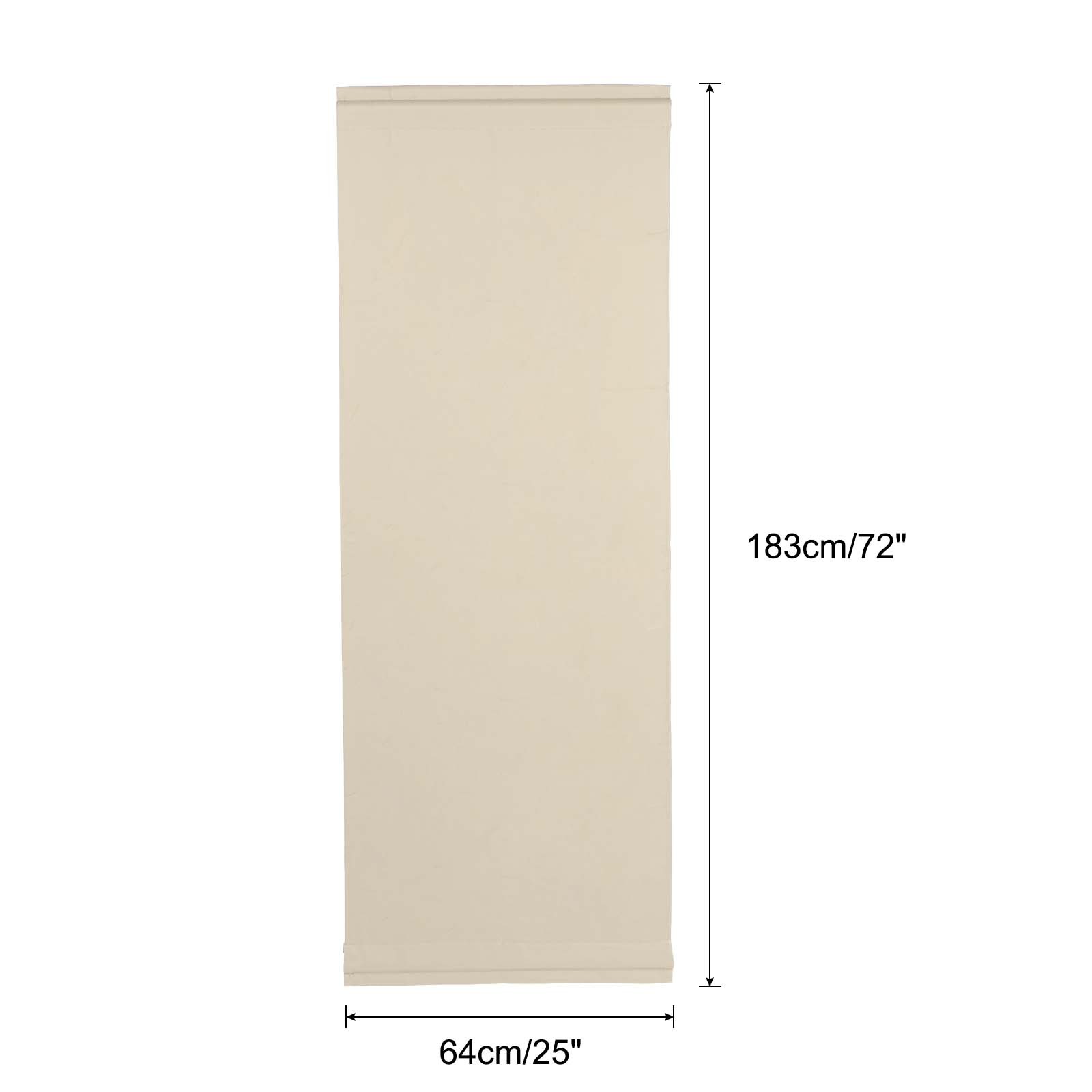 Blackout Door Curtain 25″ x 72″ French Window Door Curtain 1 Panel Beige