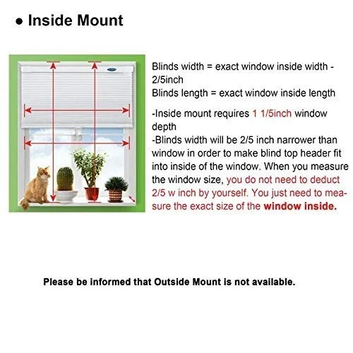 LazBlinds Cordless Cellular Shades, Light Filtering, 30” W x 64” H, Dove Grey