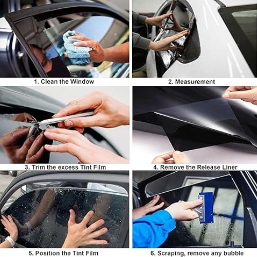 20″x10ft Uncut Roll Window Tint Film VLT 35% UV Block for Car/Home/Office Glass