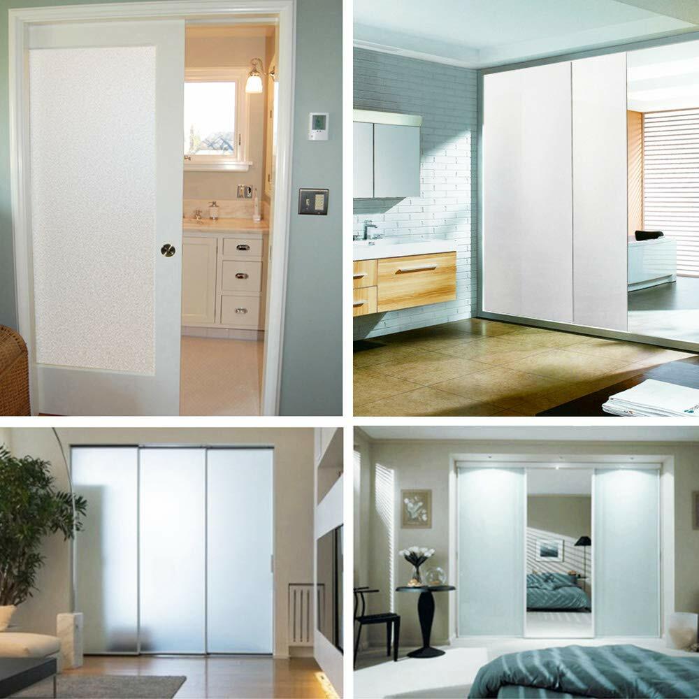 High Quality Waterproof Frosted Privacy Window Glass Cover Film Home Sticker USA