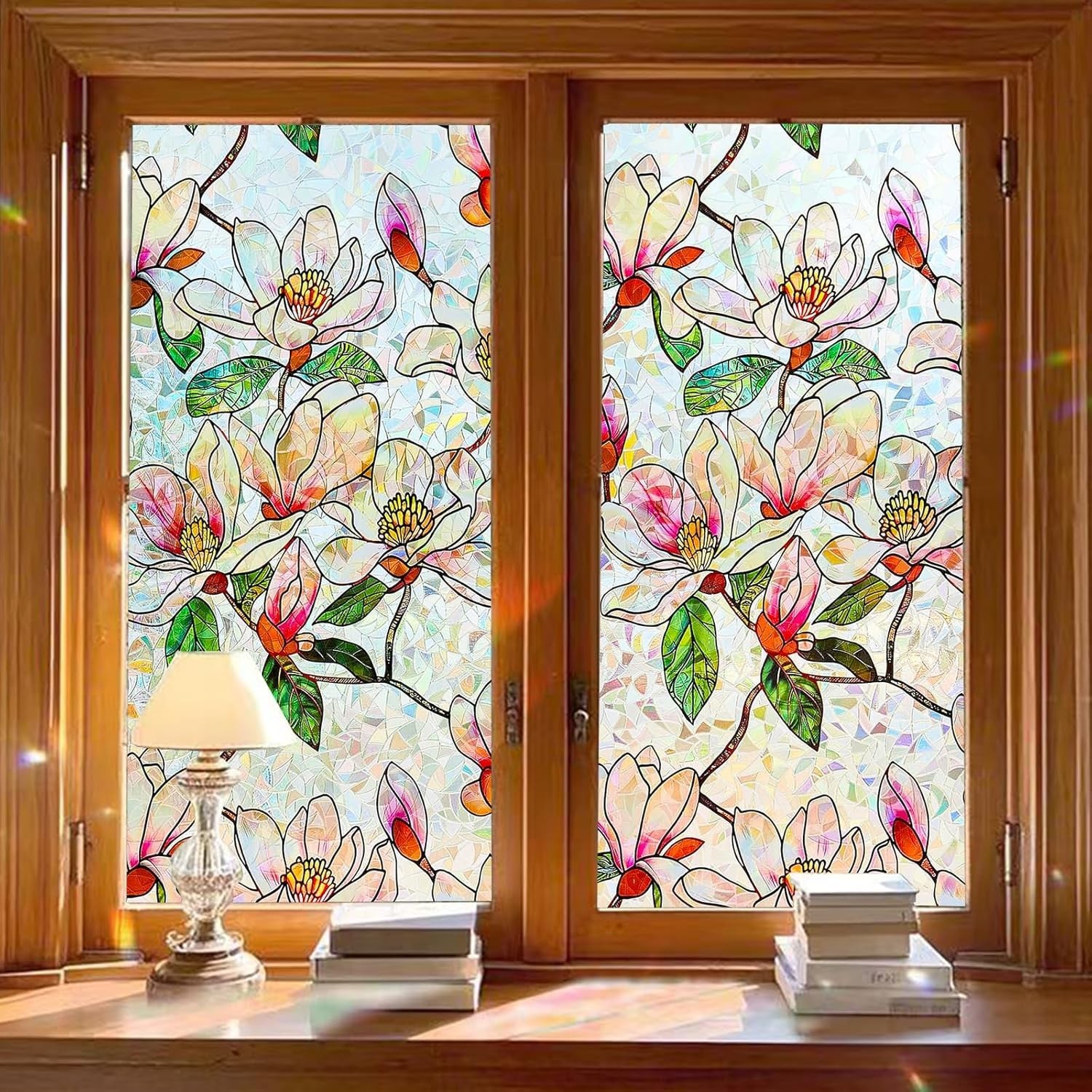 Window Privacy Film Stained Glass WindowBathroom Home Door 17.5″ x 78.7″