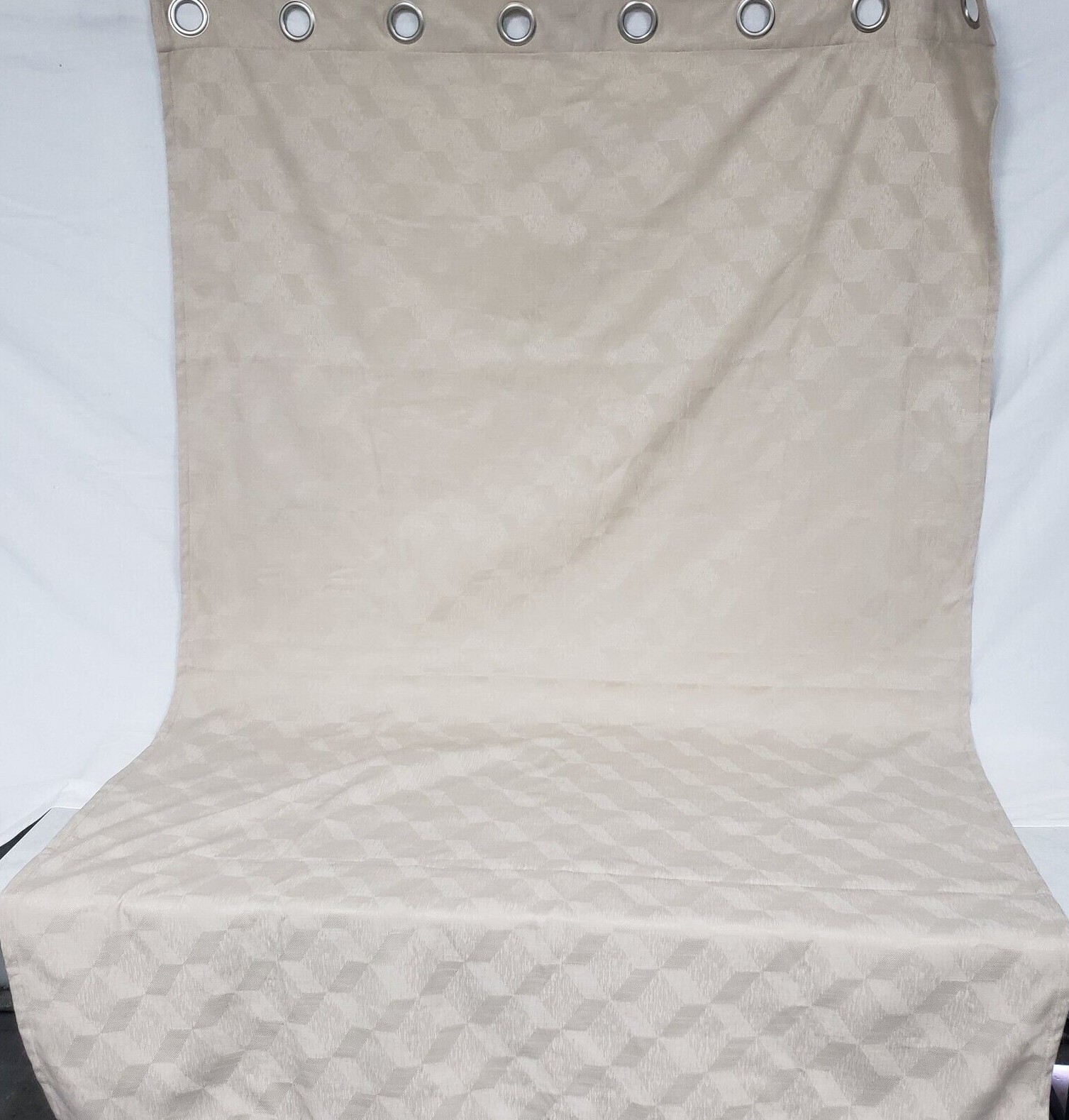 Blackout Ring Curtain, Single Panel, Brown 52in X 84in