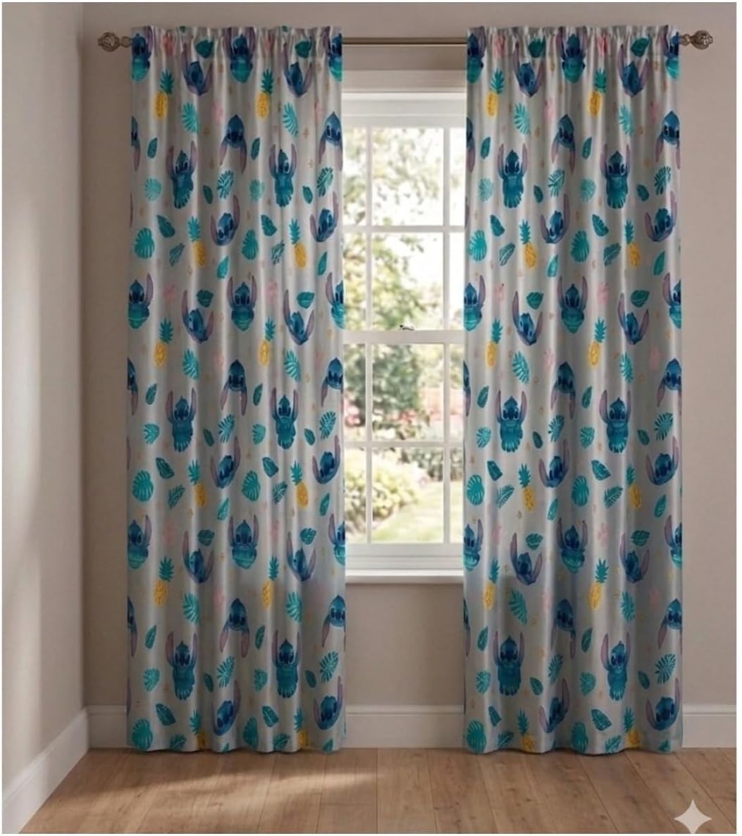 New Lilo & Stitch Island Vibes Room Window 2 Panels(42X63)” for Kids
