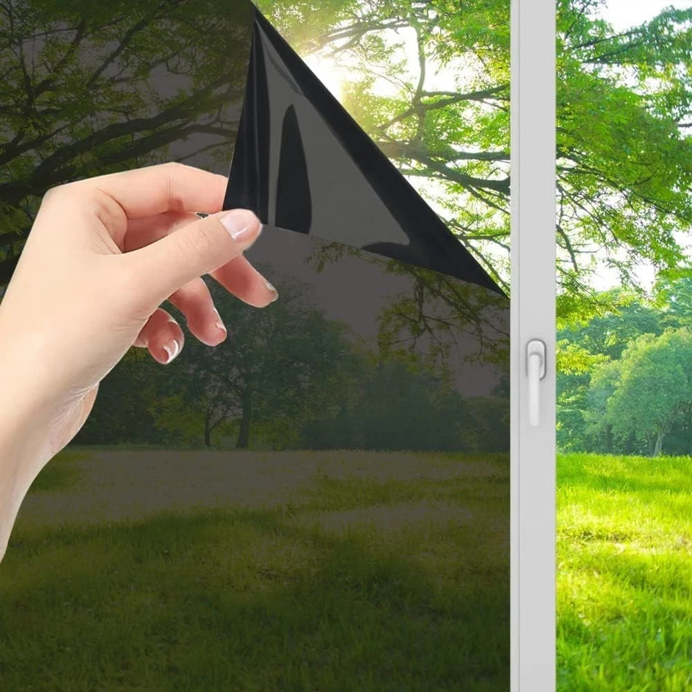 Window Privacy Film One Way See Out Anti-UV Heat Blocking 23.6×9.84ft