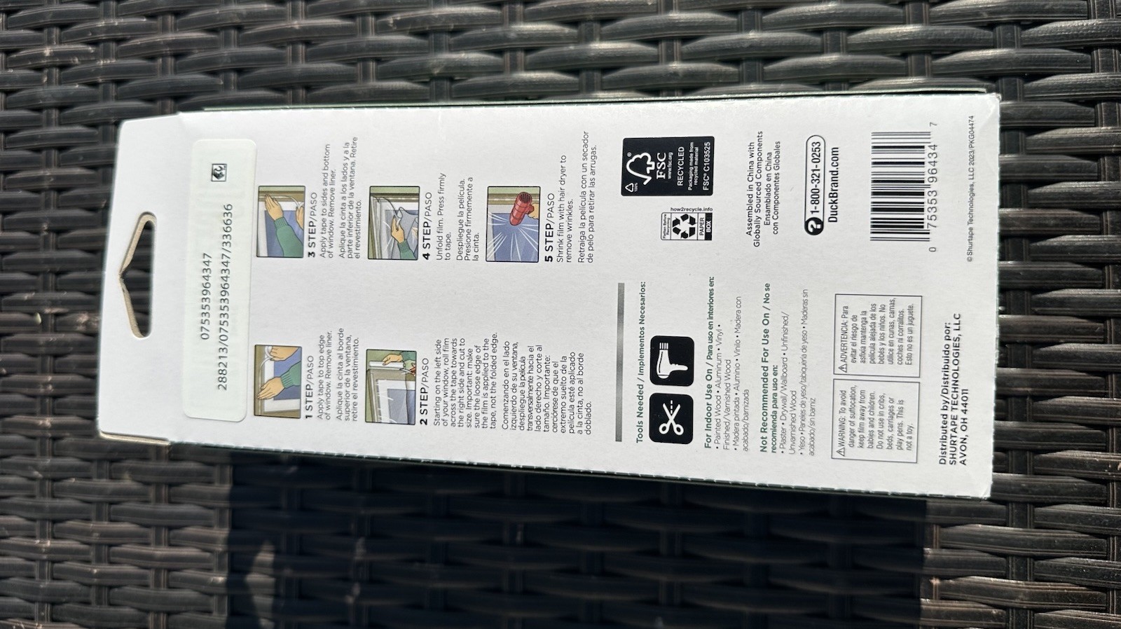 Duck Brand Indoor 62 inch x 420 inch 10 Window Insulation Kit