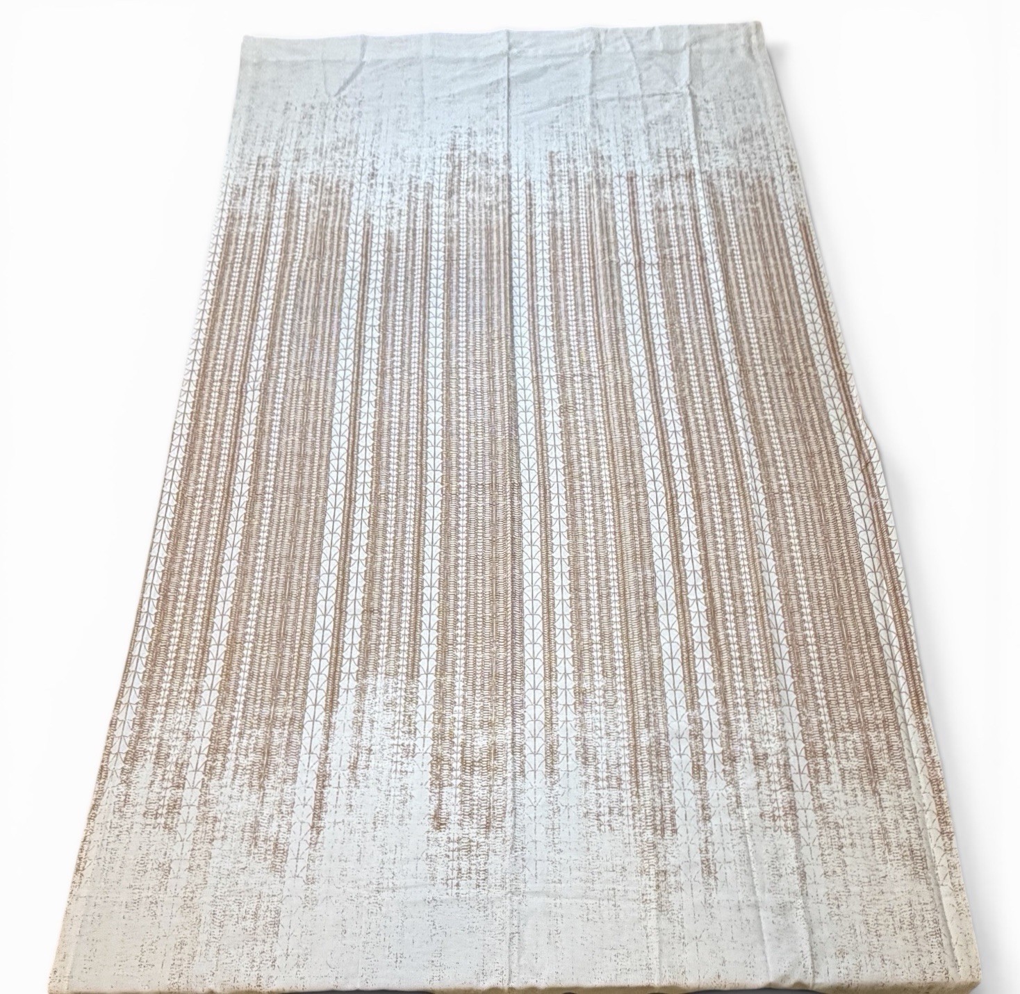 1 West Elm Echo Print Curtain Panel 48 x 96 Gold Dust, Open Box