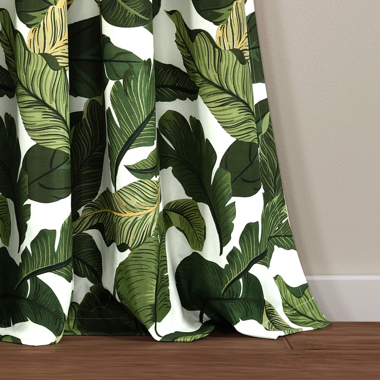 Tropical Paradise Light Filtering Window Curtain Panels Pair 52″ W x 108″ L G…