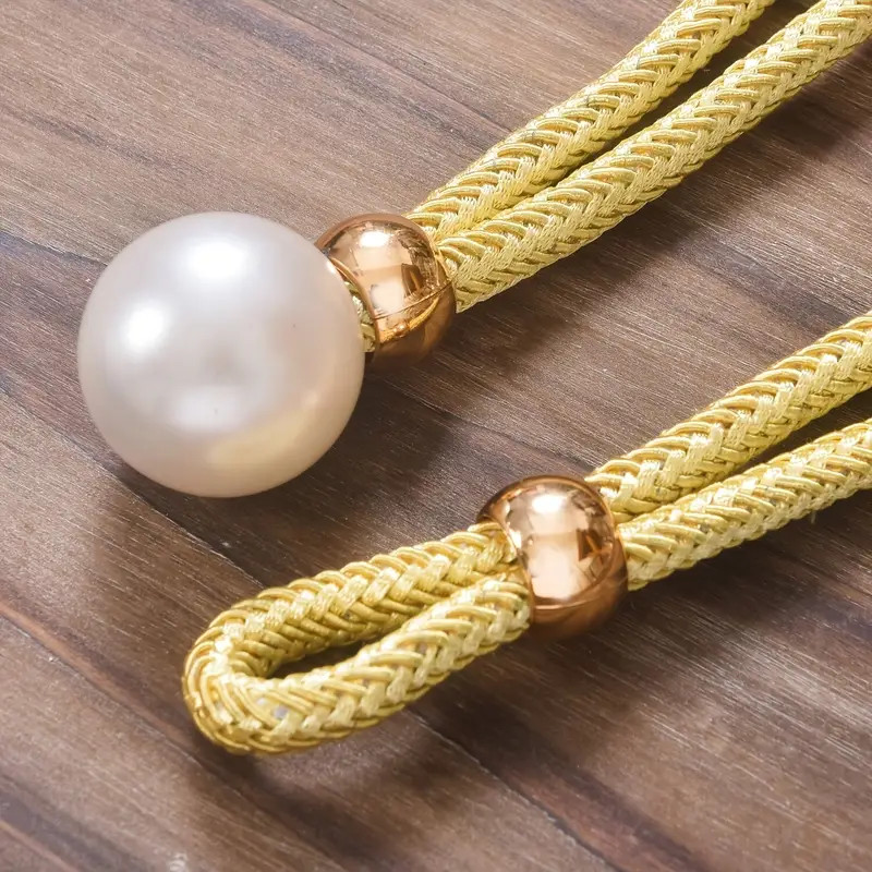 2pcs Elegant Modern Curtain Tiebacks – Contemporary Polyester Window Holdbacks