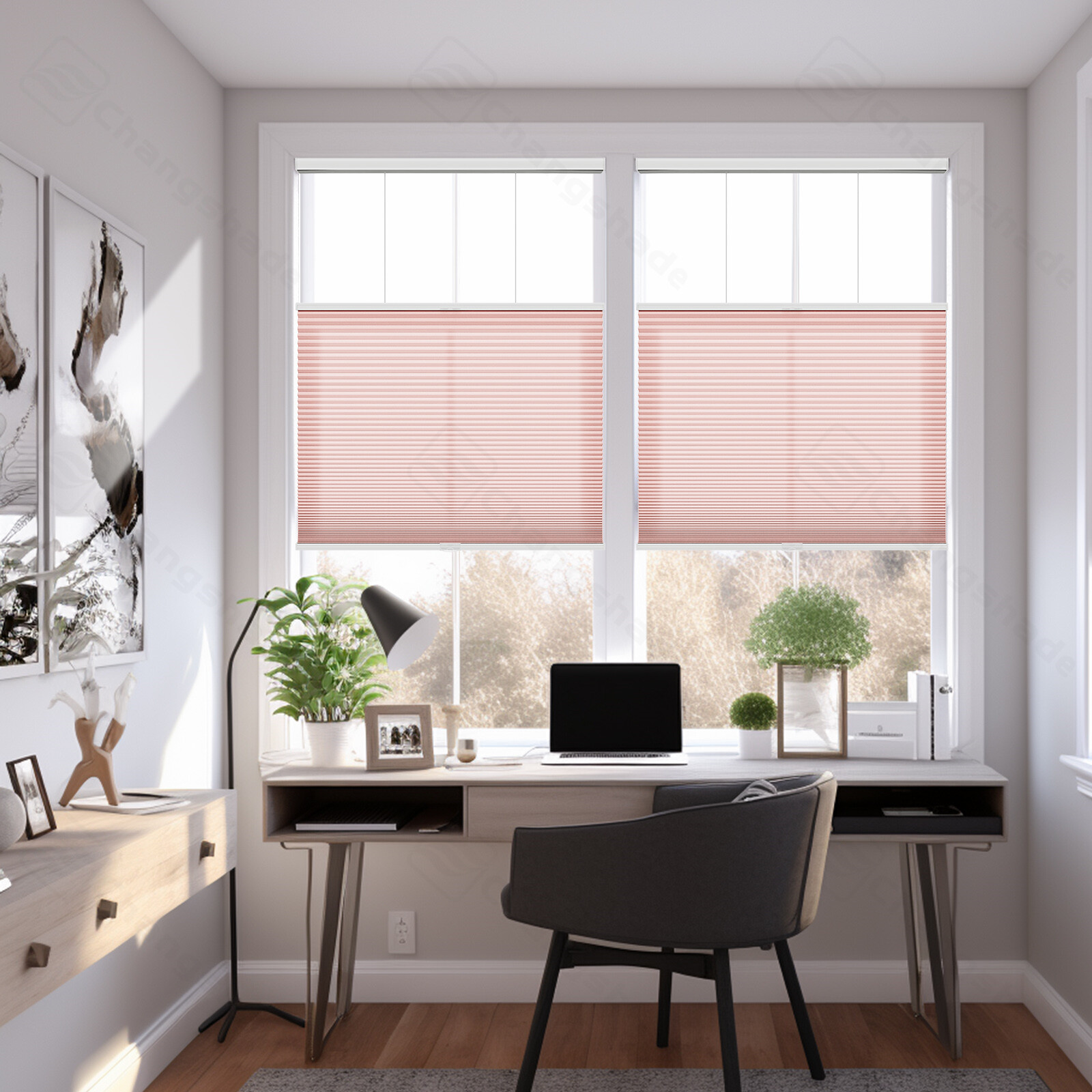 CUSTOM SIZE 38MM Shades Blackout Cordless Top Down Bottom Up Cellular Blinds