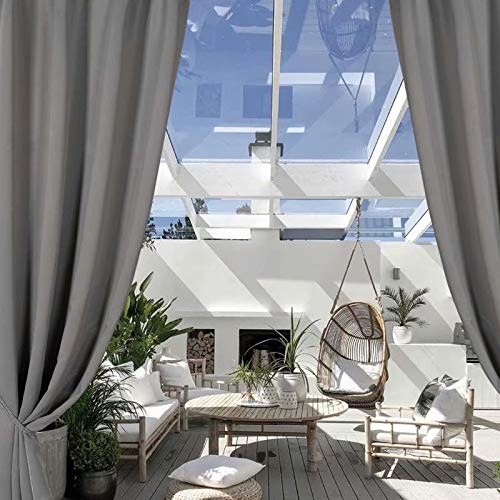 Waterproof Indoor/Outdoor Curtains for Patio – Thermal Insulated, Sun Blockin…