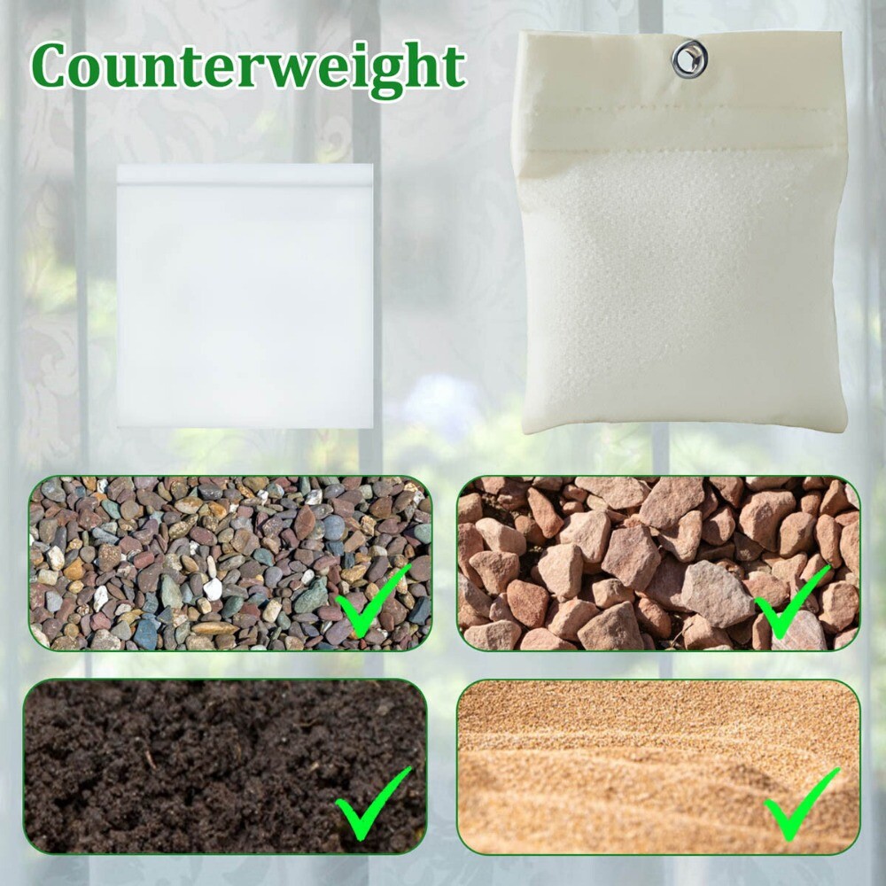 8 Pack Outdoor Curtain Weights 15 Oz Weighted Bags Drapery Bottom Heavy Sandbag