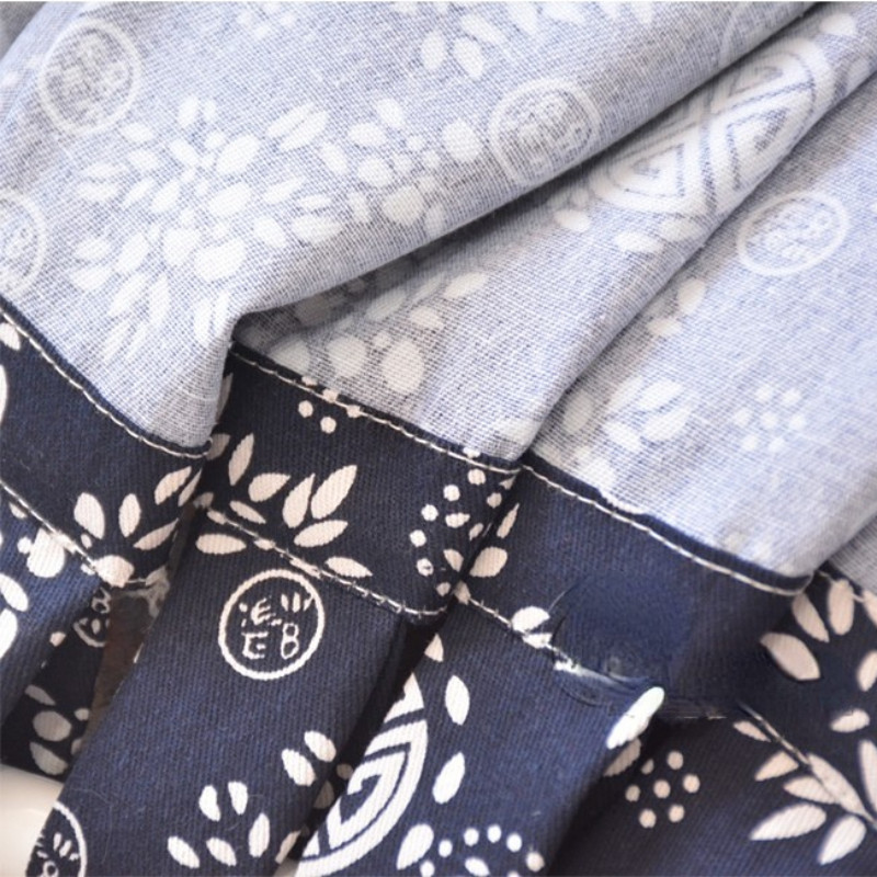 140 50cm Half Curtain Short Floral Print Ethnic Cottagecore Home Room Decor Chic