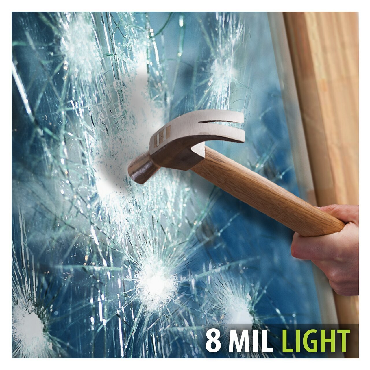 BDF S8MB50 WIndow Film Security and Sun Control 8 Mil Black 50 (Light)