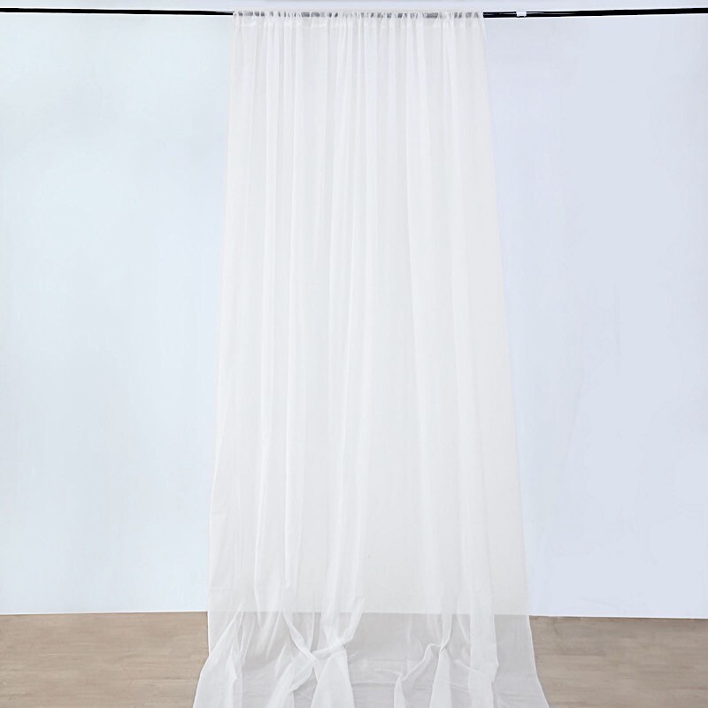 20 feet long Premium Sheer Voile Ceiling Draping Panel Wedding Party Decorations