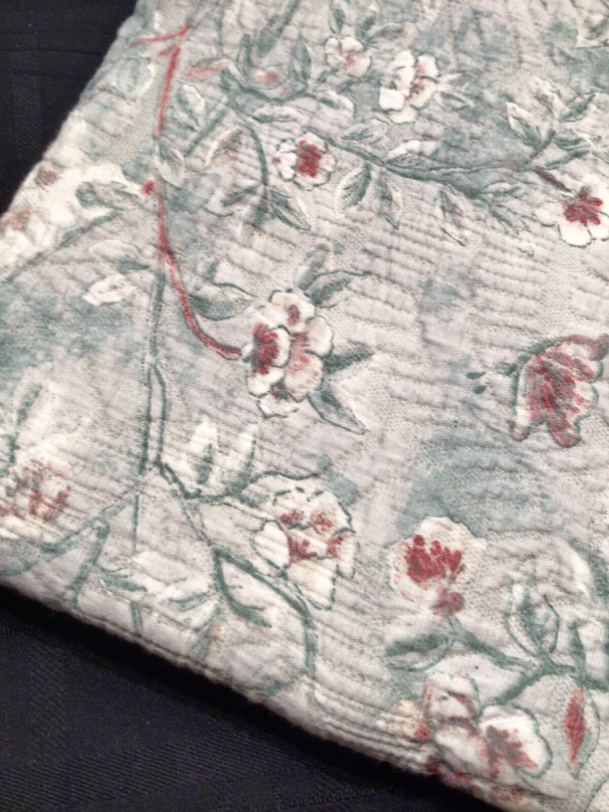 ENVOGUE 37×96 Curtain Panels Floral bird Matelasse 2 Pc Set Rod pocket back tab
