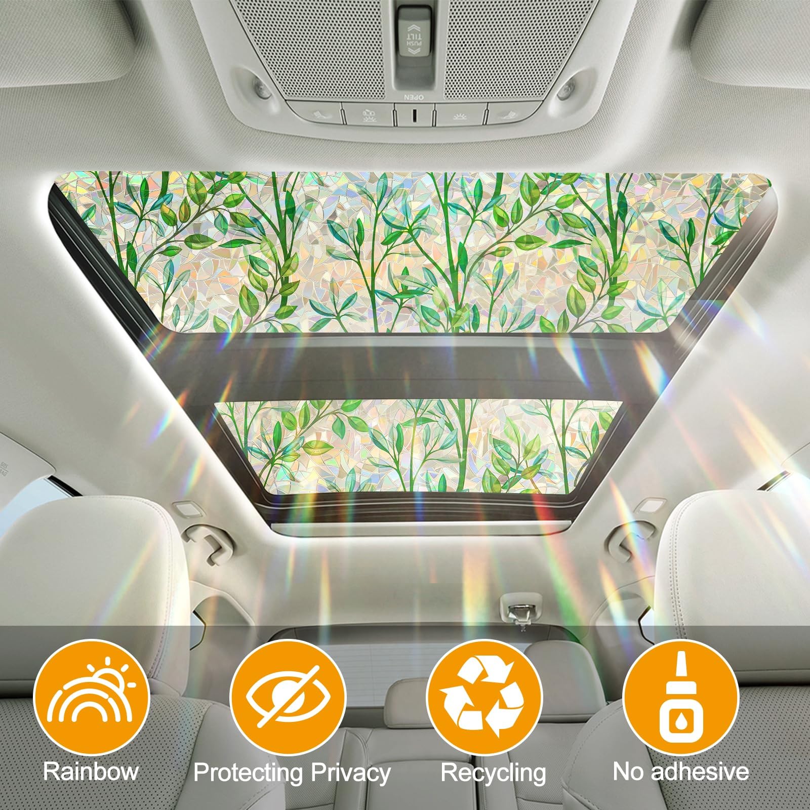 Window Privacy Film Stain Glass Window Film Rainbow Window Film Window