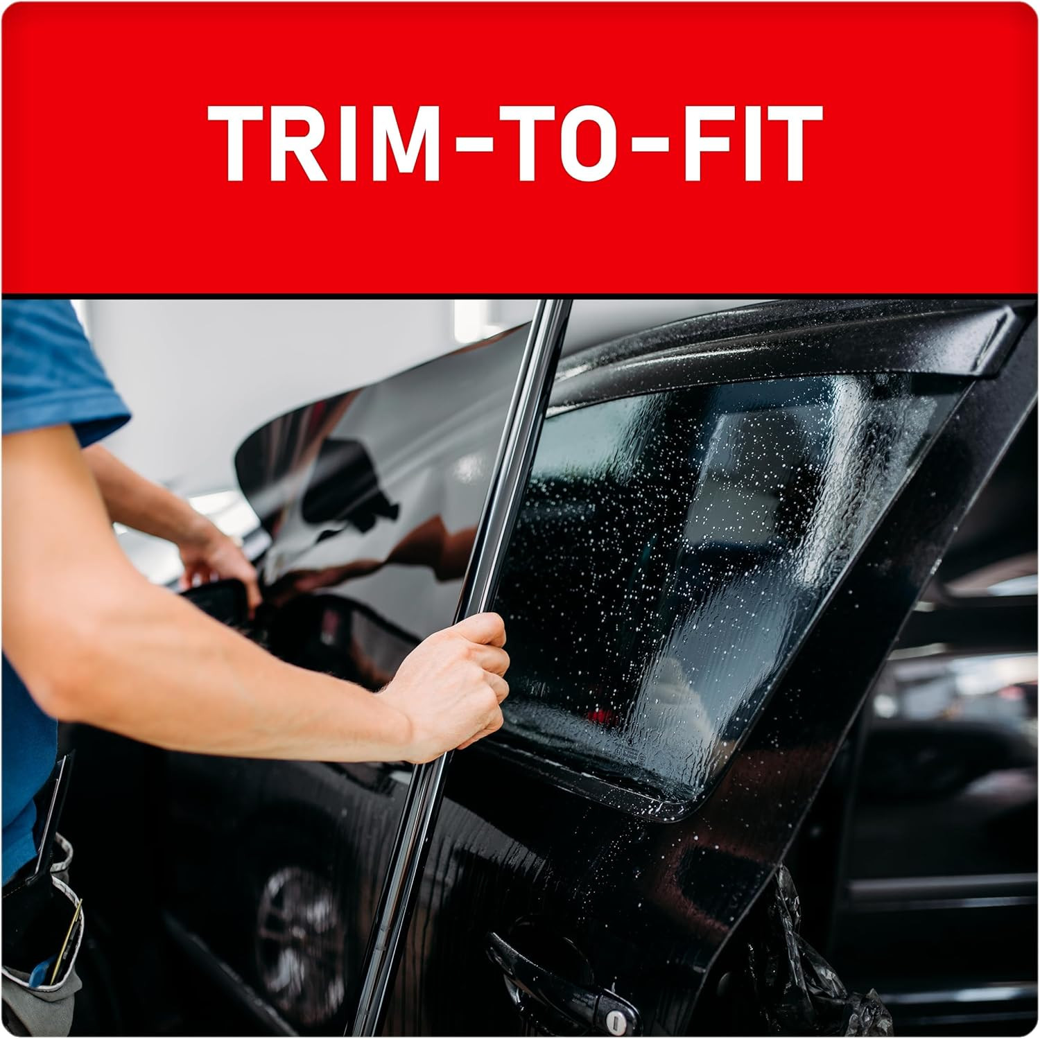 Black Magic Insta-Cling 5% VLT Tinted Window Film, Reusable Car Window Tint — Bl