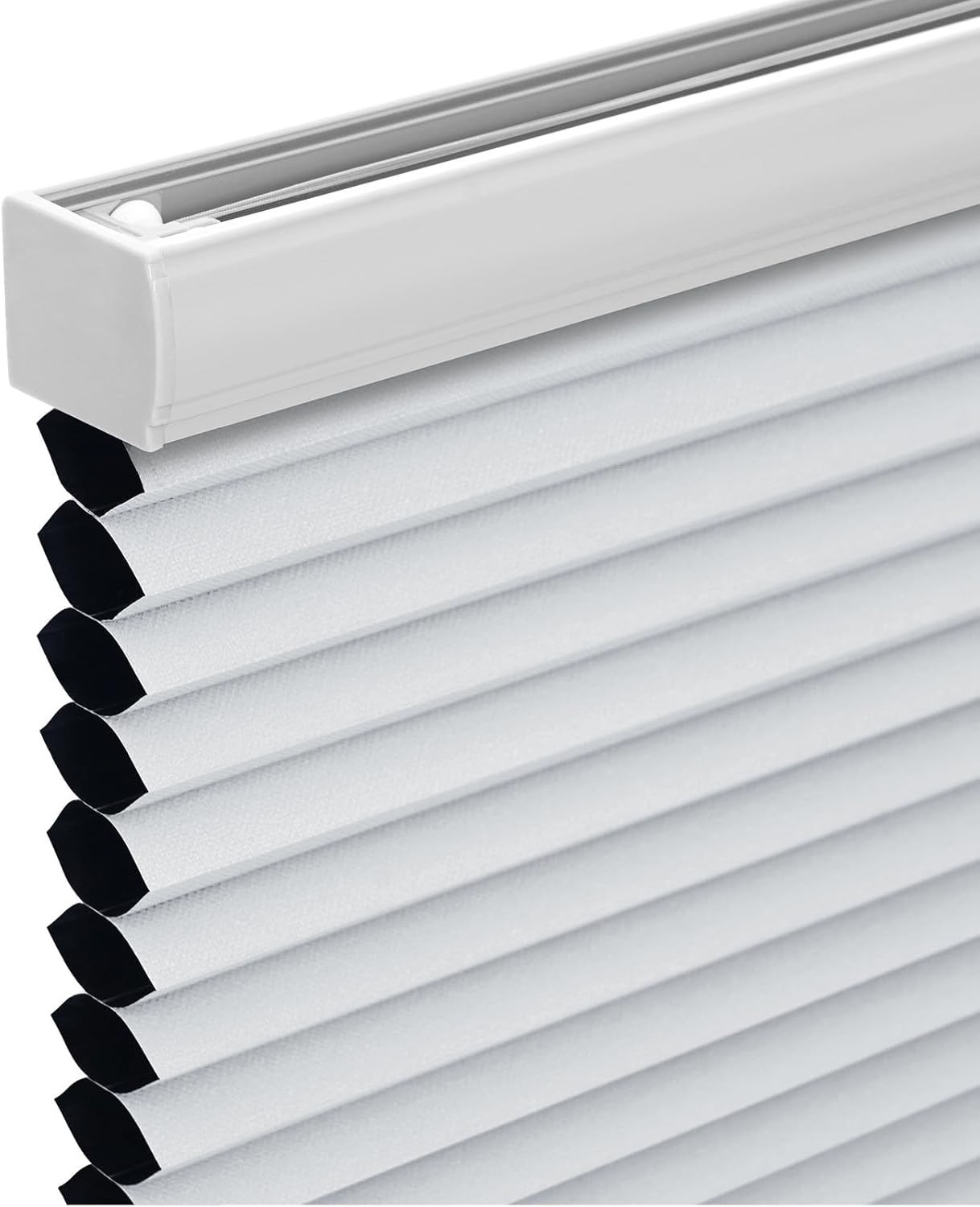 Pull Down Pleated Blinds for Windows, 24×50 White