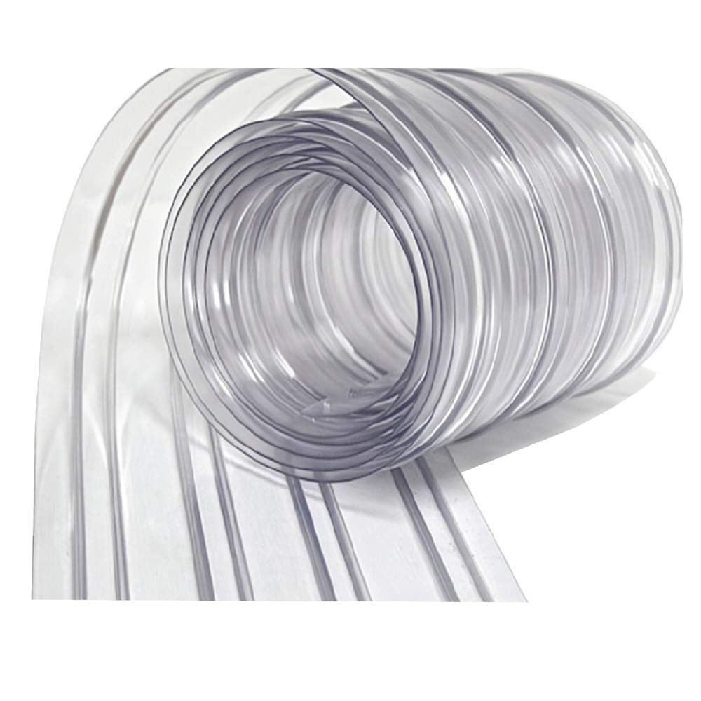 Industrial-Grade Vinyl Strip Curtain 8″x8′ – Water-Resistant and Eco-Friendly