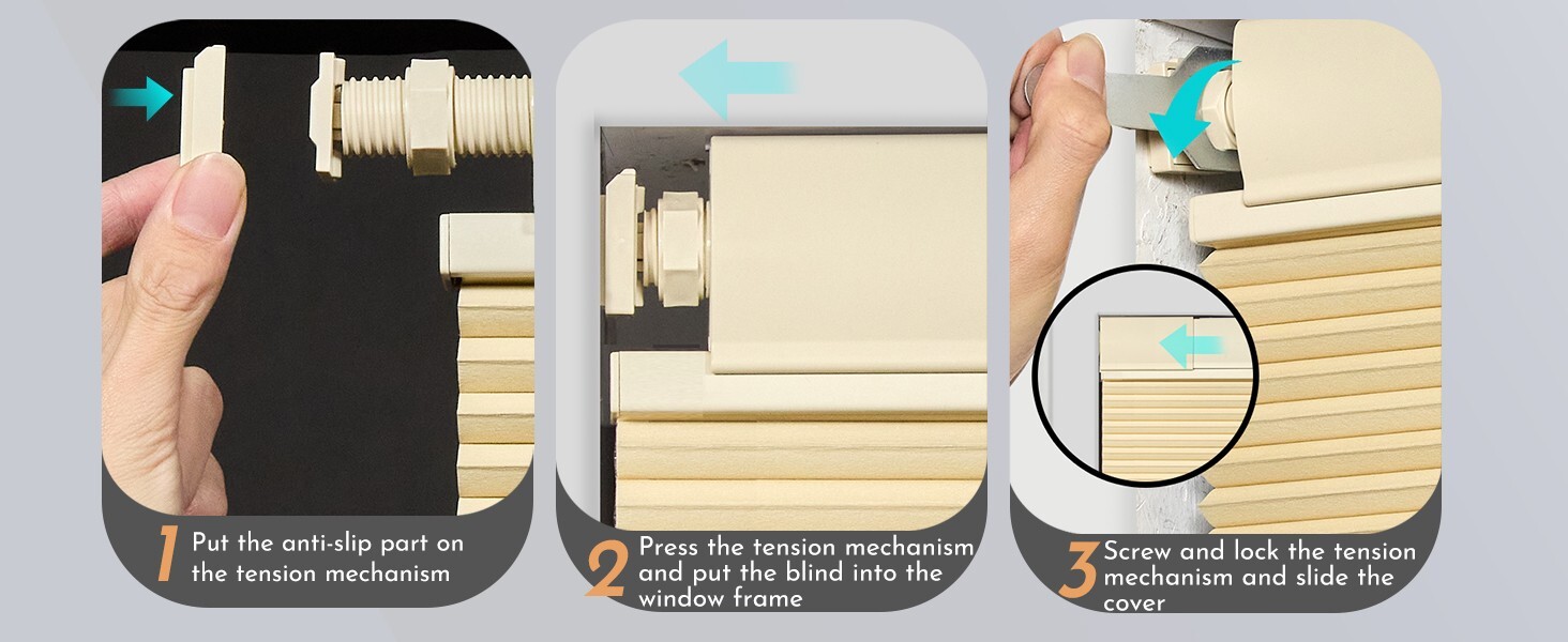 No Drill Cut To Size Top Down Bottom Up Blackout White Cellular Blinds Honeycomb