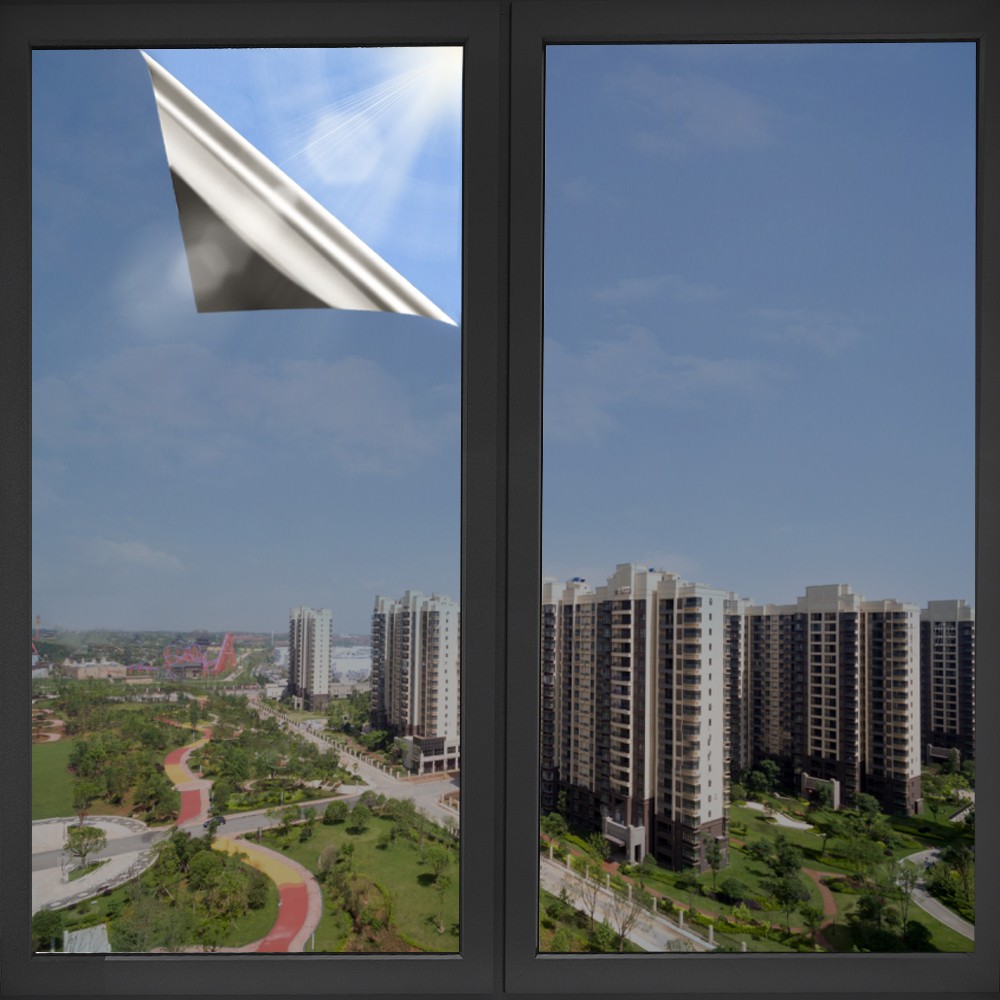 Single-Sided Static Cling Window Film Compatible for Blocking Thermal Insulation