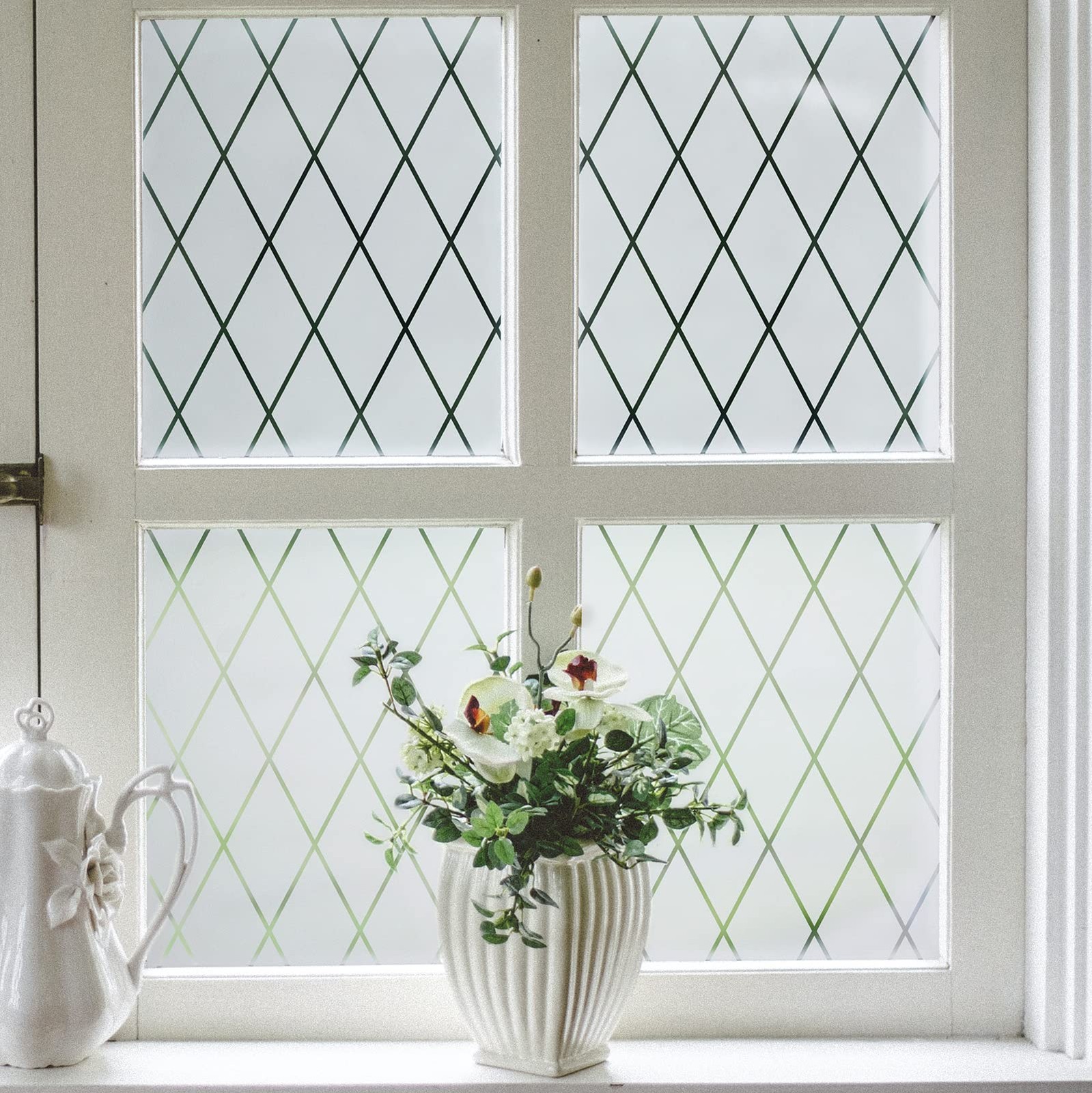 Frosted Window Film Static Cling Decorative Privacy Glass Film 17.7X78.7inch