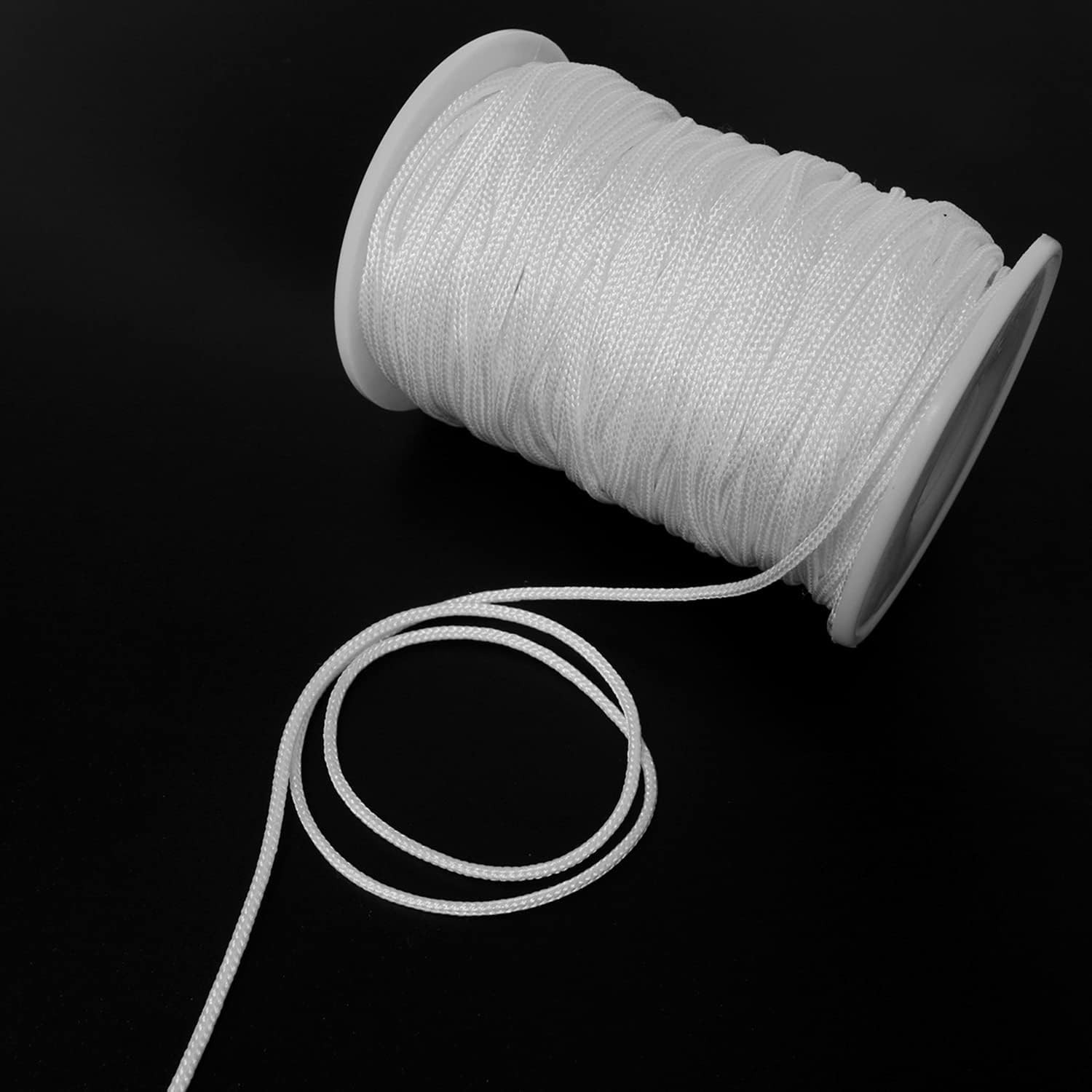 1PC 54 Yards 2mm Braided Shade Roller Blinds Cord White Pull String Rope