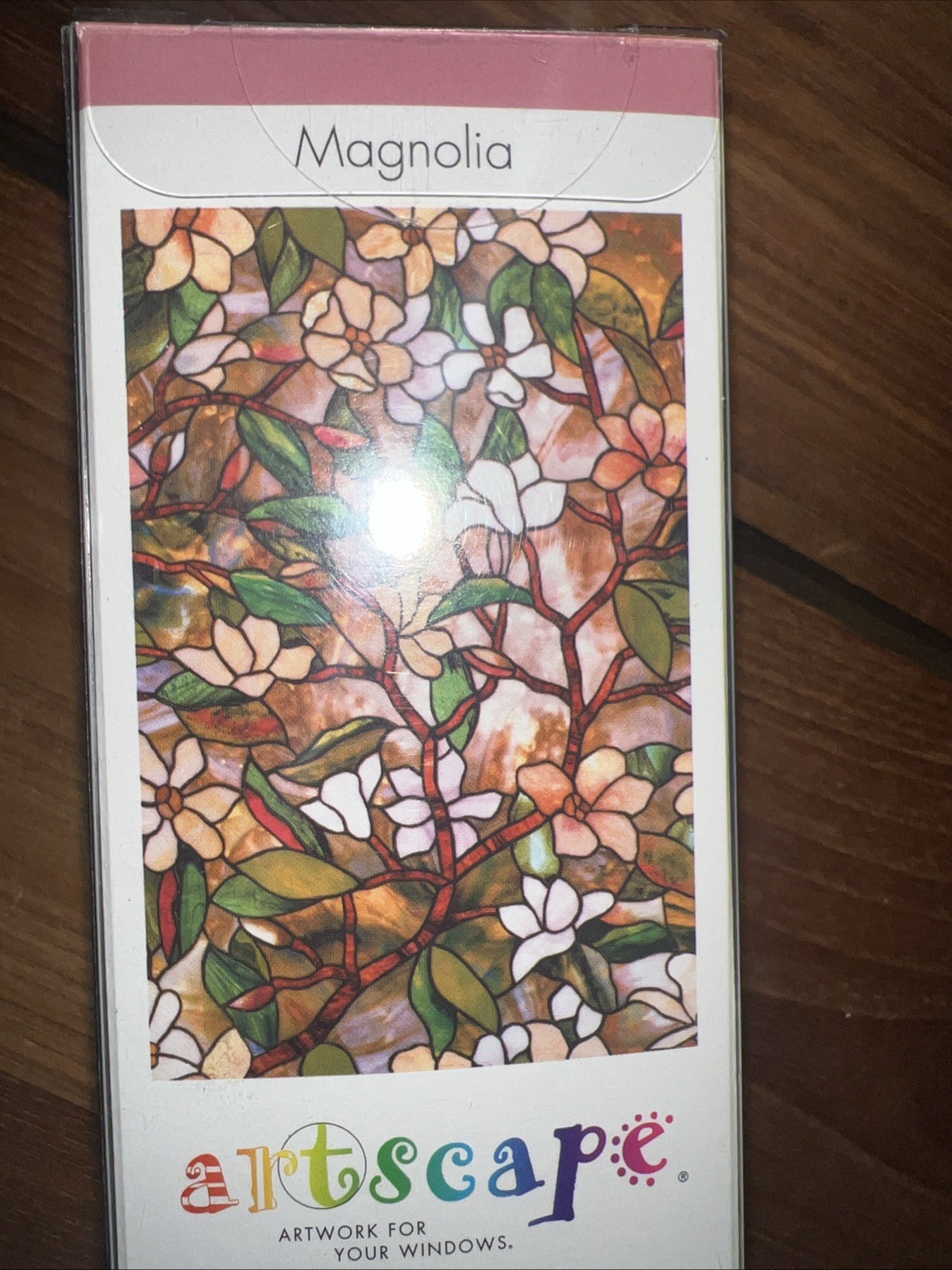 FLORAL Privacy Stained Glass Decorative Window Film Magnolia Decor Gift 24 X 36