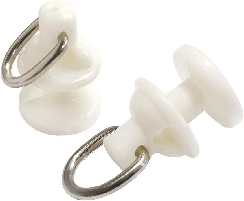 50 Silent Curtain Track Rollers – Plastic Gliders 11x21mm for Home & Office