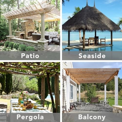 Outdoor Patio Curtains Detachable Tab Top 110″W x 120″L (Pack of 2) Sky Blue