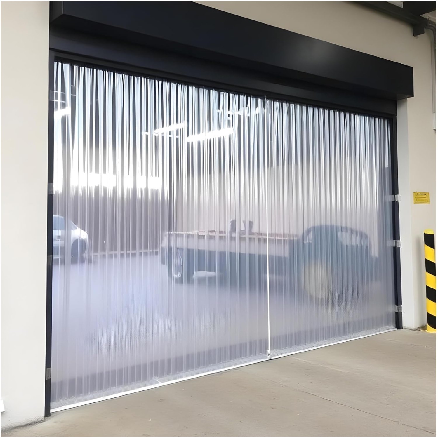 Clear PVC Strip Curtain 12″W x 8′ for Walk-in Freezers, Coolers, & Warehouses