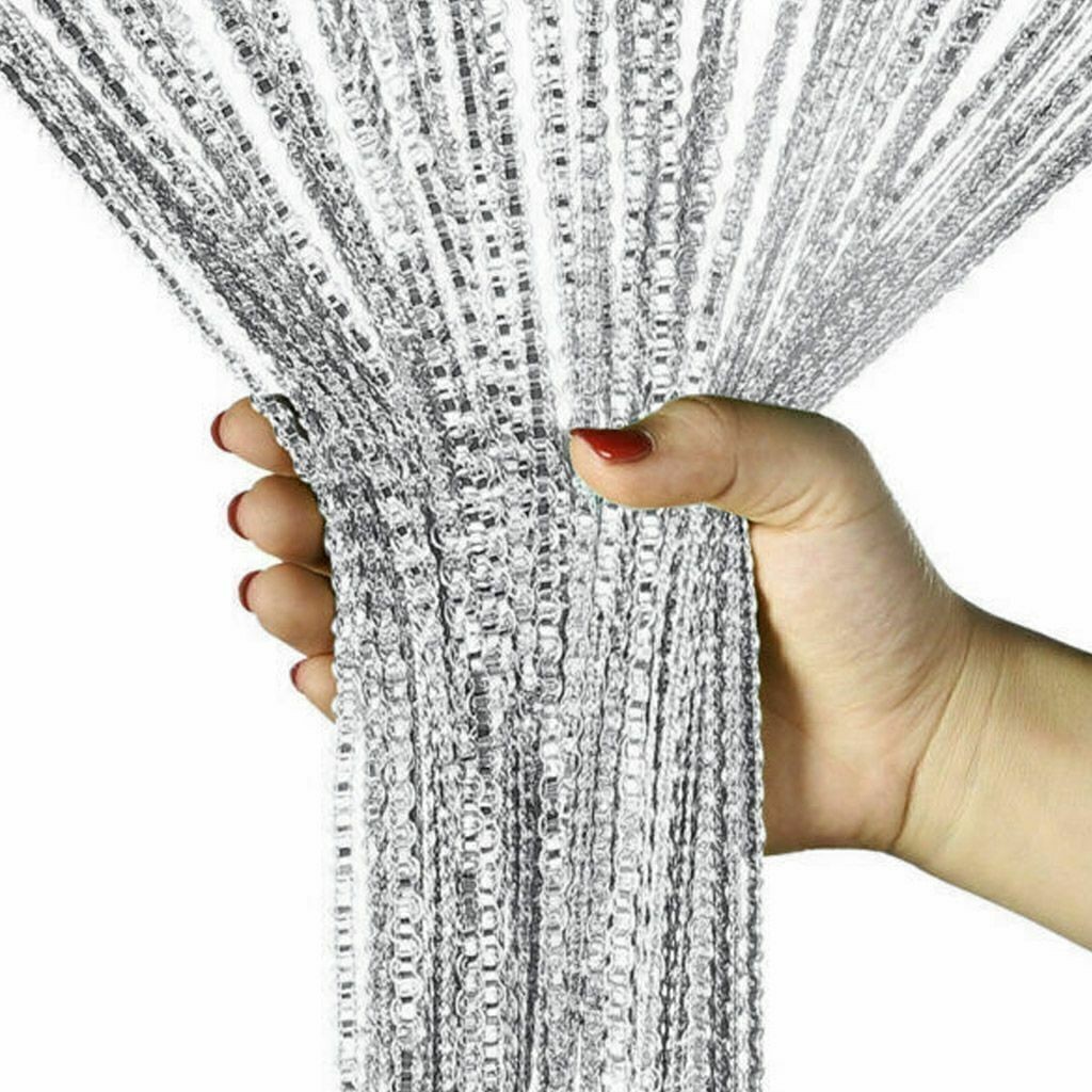 Plain String Door Curtain Panel Tassel Room Divider Fringe Window Hang 2M
