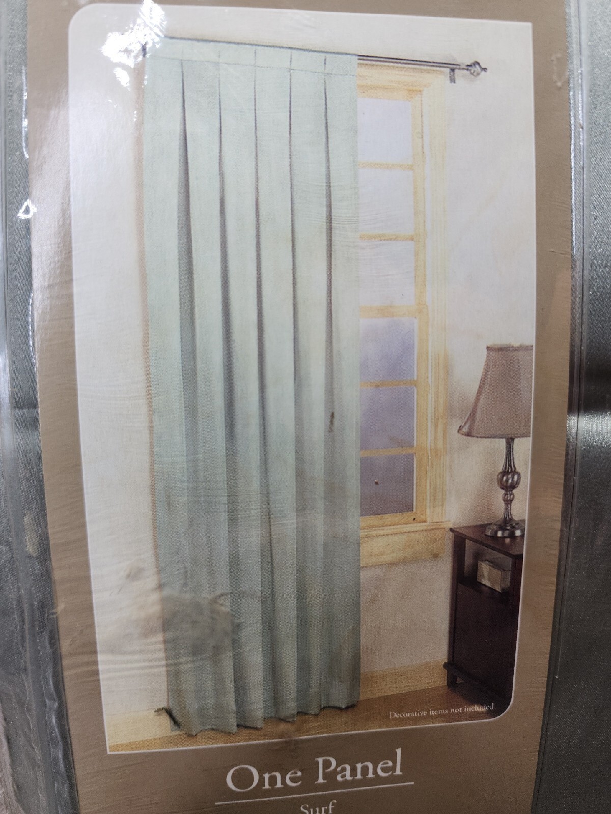Home Trends Curtain Panel Turner/ Surf Color 25 In X 84 In