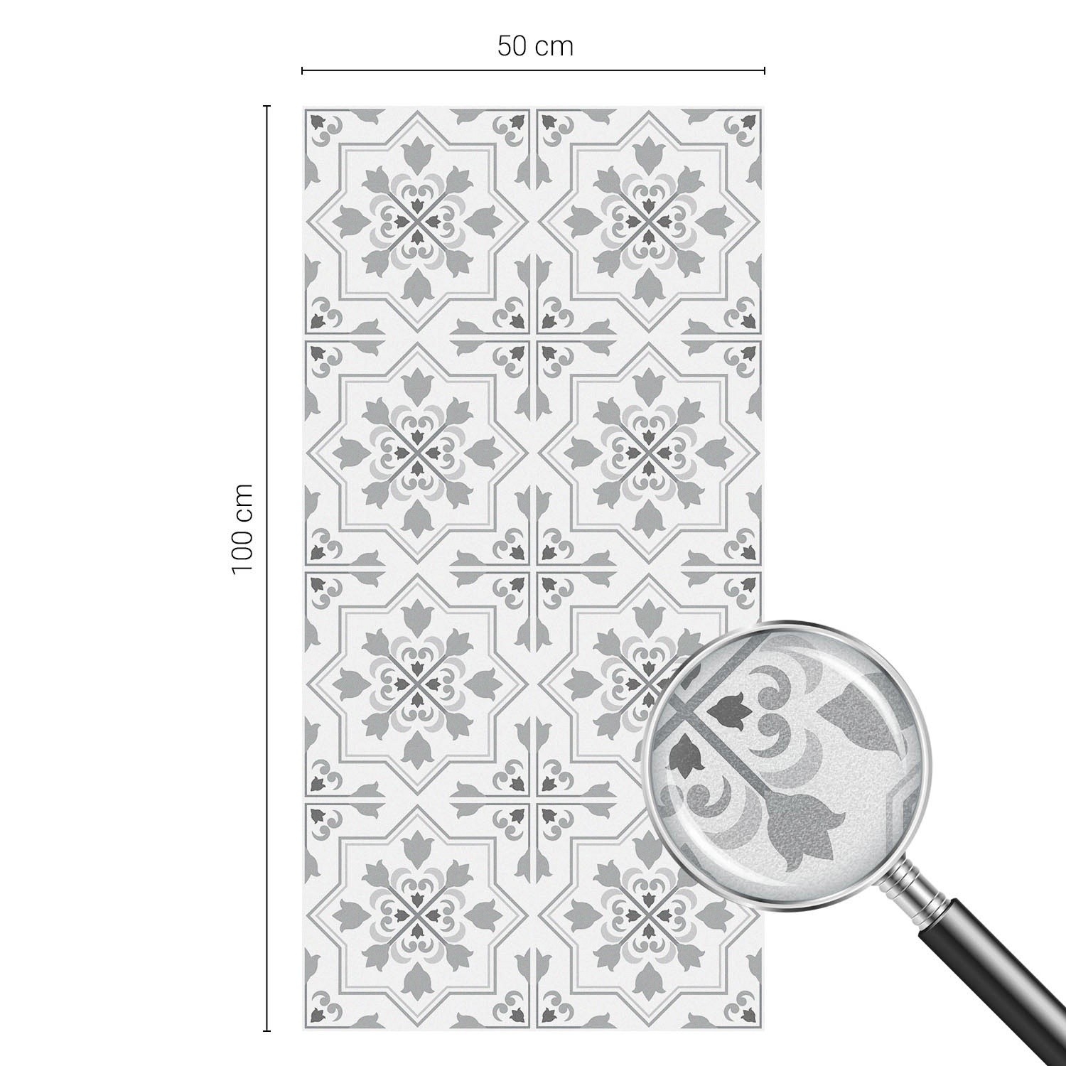 Privacy Window Film Peel and Stick Symmetrical Ornaments Architecture