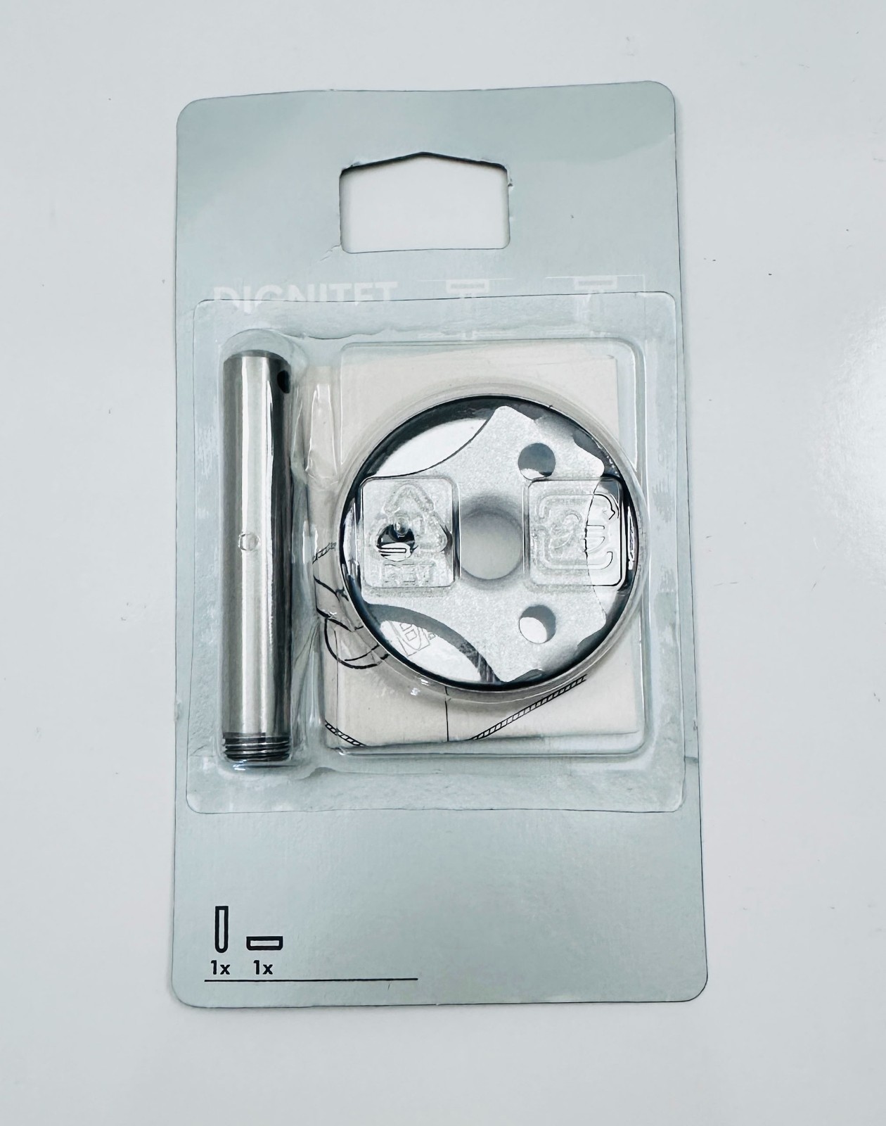 Ikea SIMRISHAMN Table Lamp Modern Chrome Plated/Opal Glass 17″ – NEW