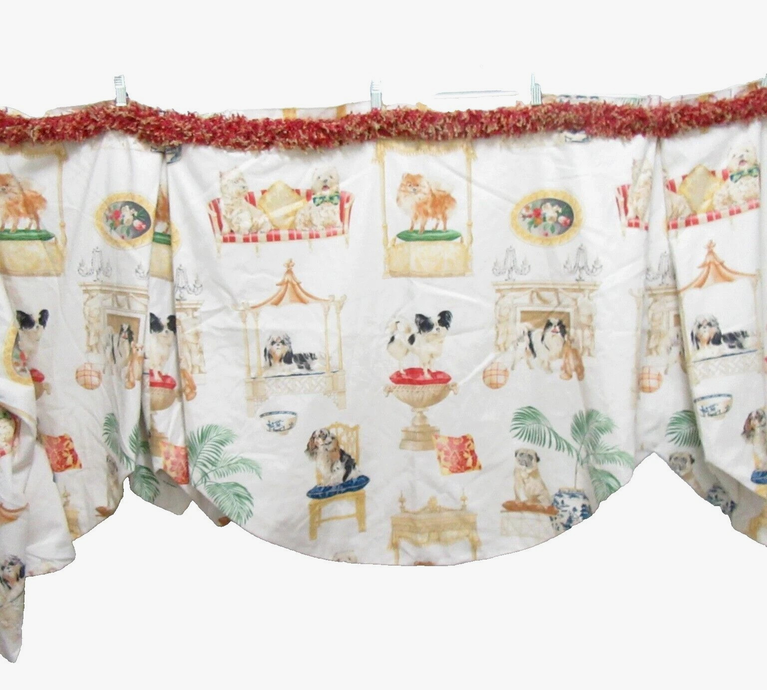 BLOOMCRAFT Best in Show Pedigree Dogs Custom 108 x 30 Scallop Valance
