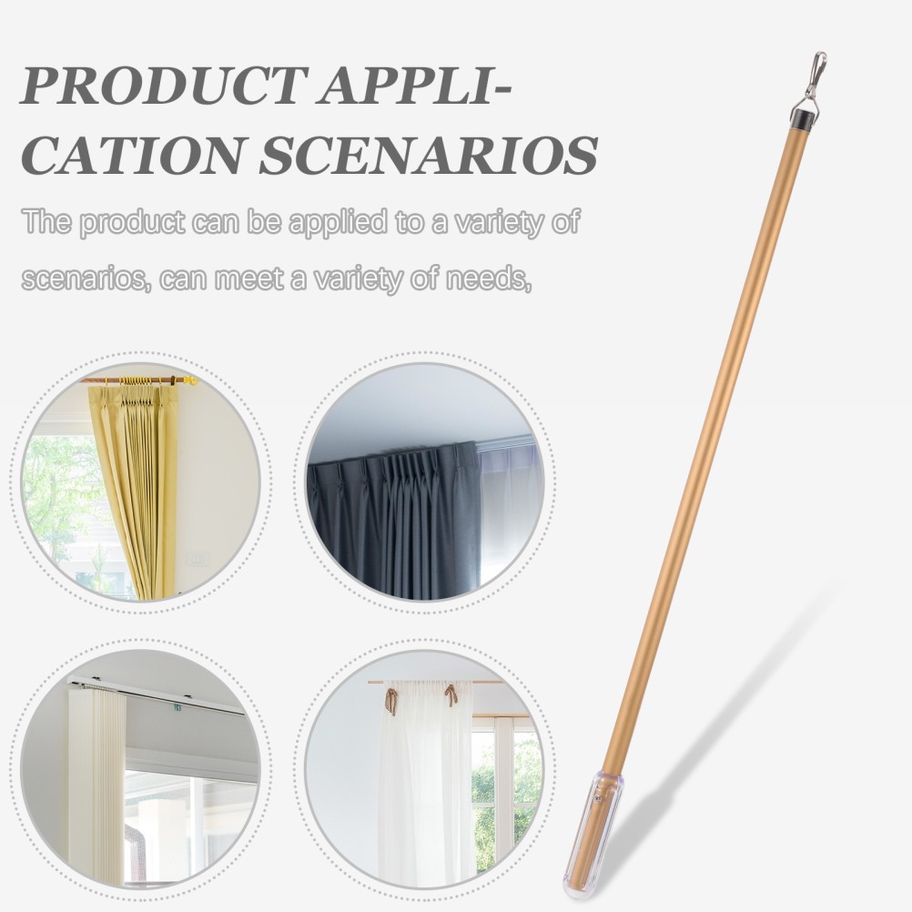 Curtain Pull Wand for Drapes Opening & Closing 50cm/20Inch Aluminum Alloy