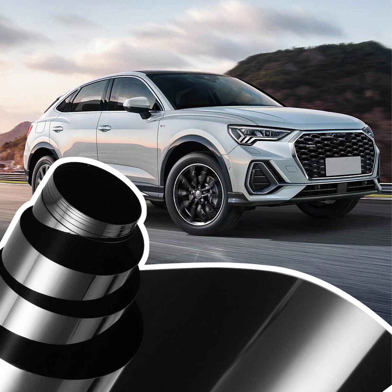 20″ x 10FT/20FT Uncut Roll Black Window Tint Film 5% VLT For Car Home Office