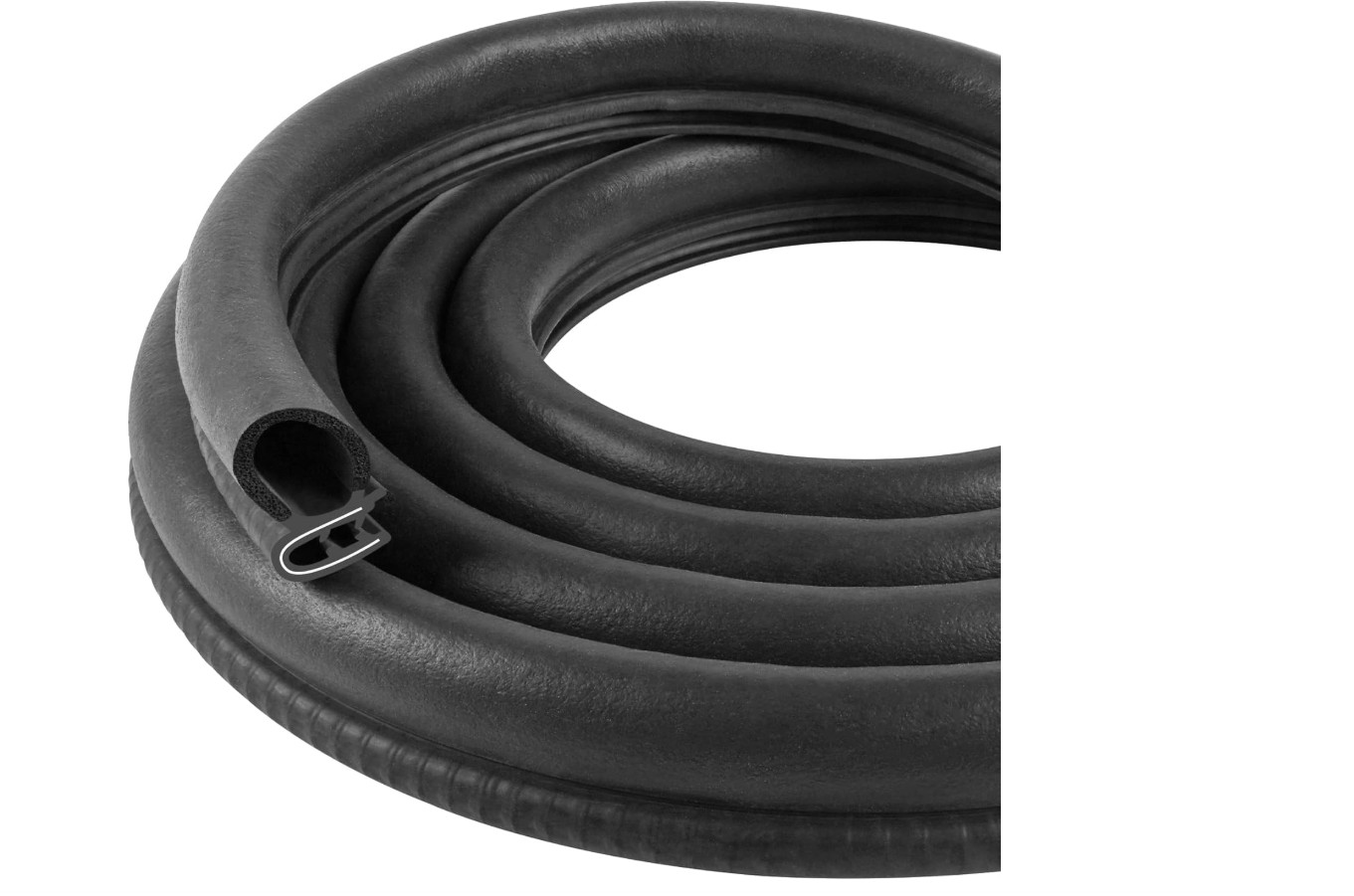 20FT Caucho Universal Para Burletes De Automóviles Para Ventanas Y Puertas NUEVO