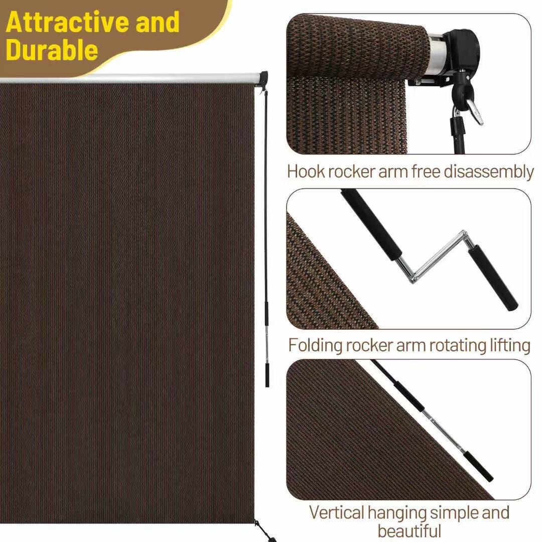 Roller Shade 4’Wx6’H Fabric Blind, Cordless Roll Up Shade,90% UV Protection