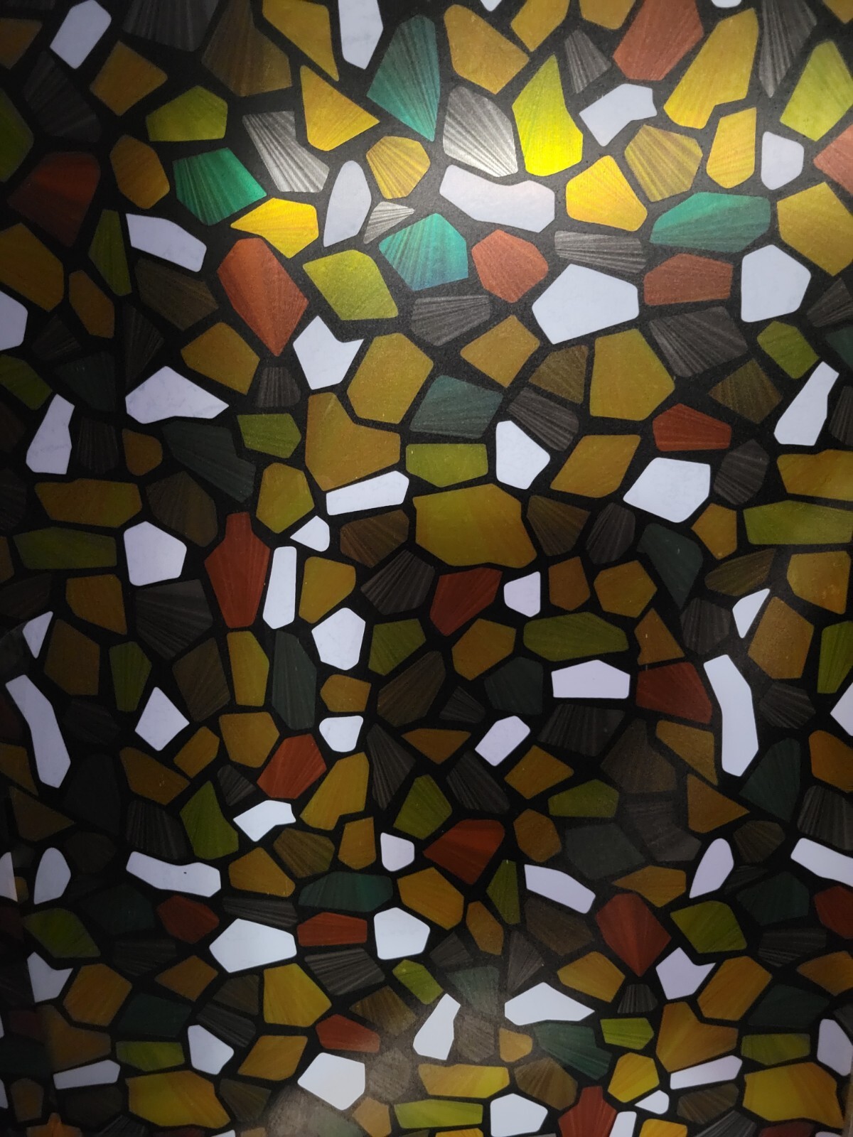 3 Pack Window Film Decorative UV Blocking Stained Glass Static Cling Film