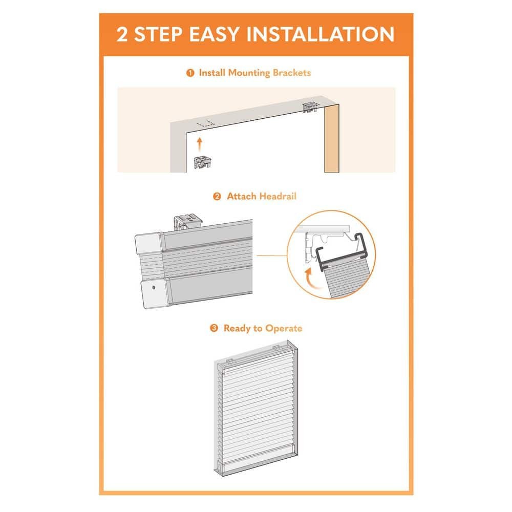Home Decorators 60 in. W Cordless Filtering Cellular Shades – 48 in. L