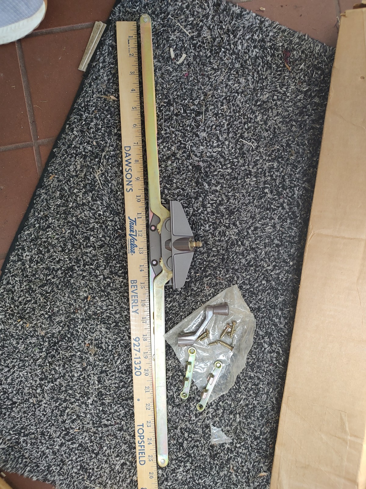 NOS Vtg Truth 45002 Dual Arm Crank Operator Awning Casement Window 25.5″ Bronze