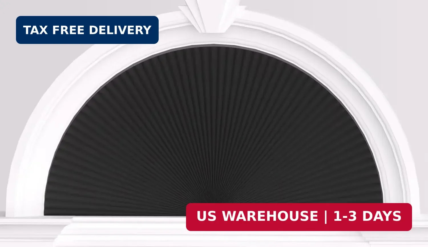 Myshade Arch Window Shades Half Circle Blackout Cellular Shades Cordless No Dril