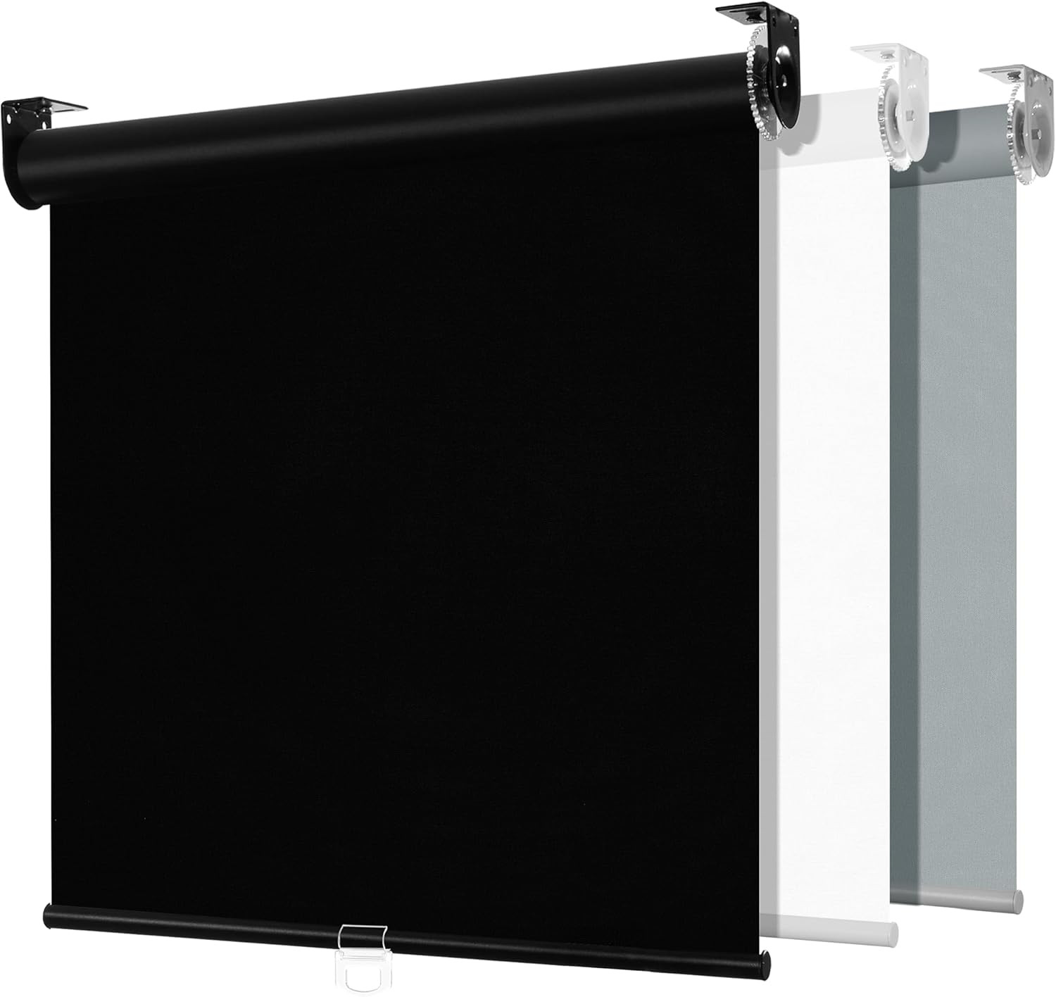 Boolegon Blackout Roller Shades for Windows, Door Blinds, Pull down Spring Syste