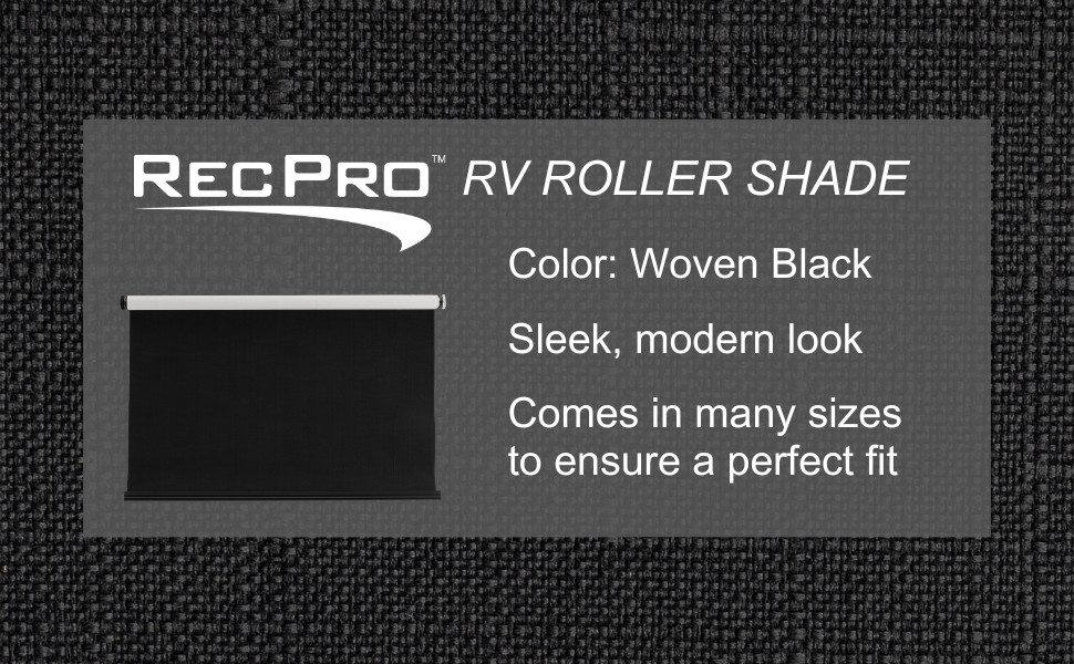 RV Blackout Roller Shades | Slow Rise Roller Shades | Darkening Window Cover for