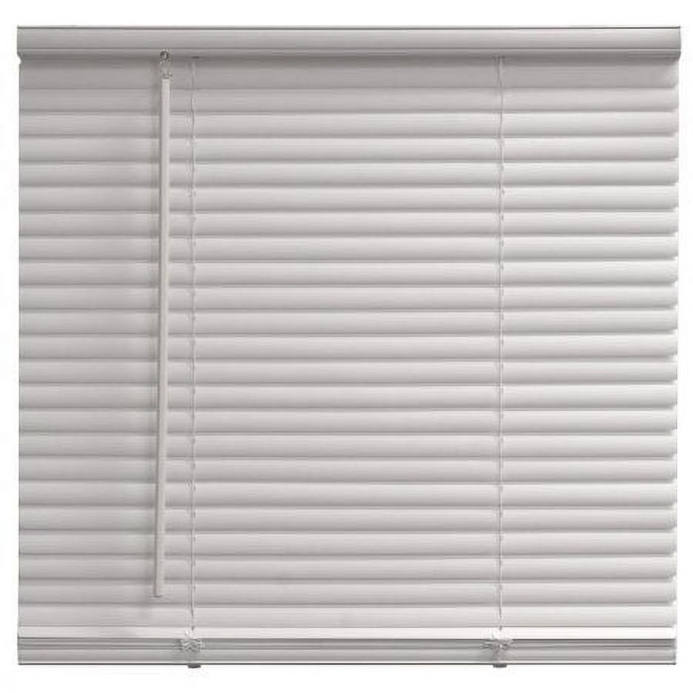 Cordless Light Filtering Vinyl Mini Blinds White 23 Inches Wide by 42 Inches