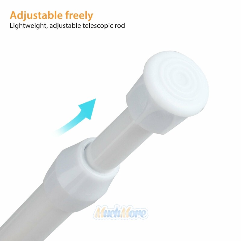 2/4/6Pack Curtain Tension Rods | 23 to 43 inches(Approx.) Spring Curtain Rod Set