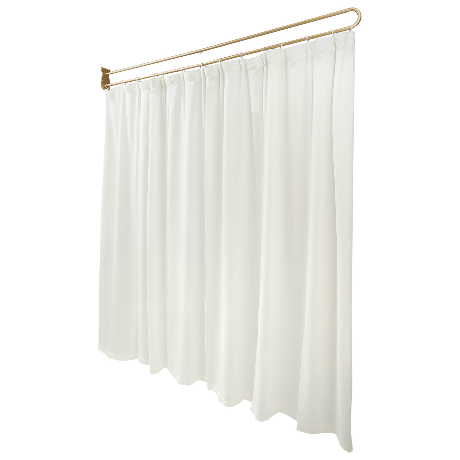 Curtain Rod U-shaped Long Rod 200cm W/gauze Curtain Privacy Partition Protection