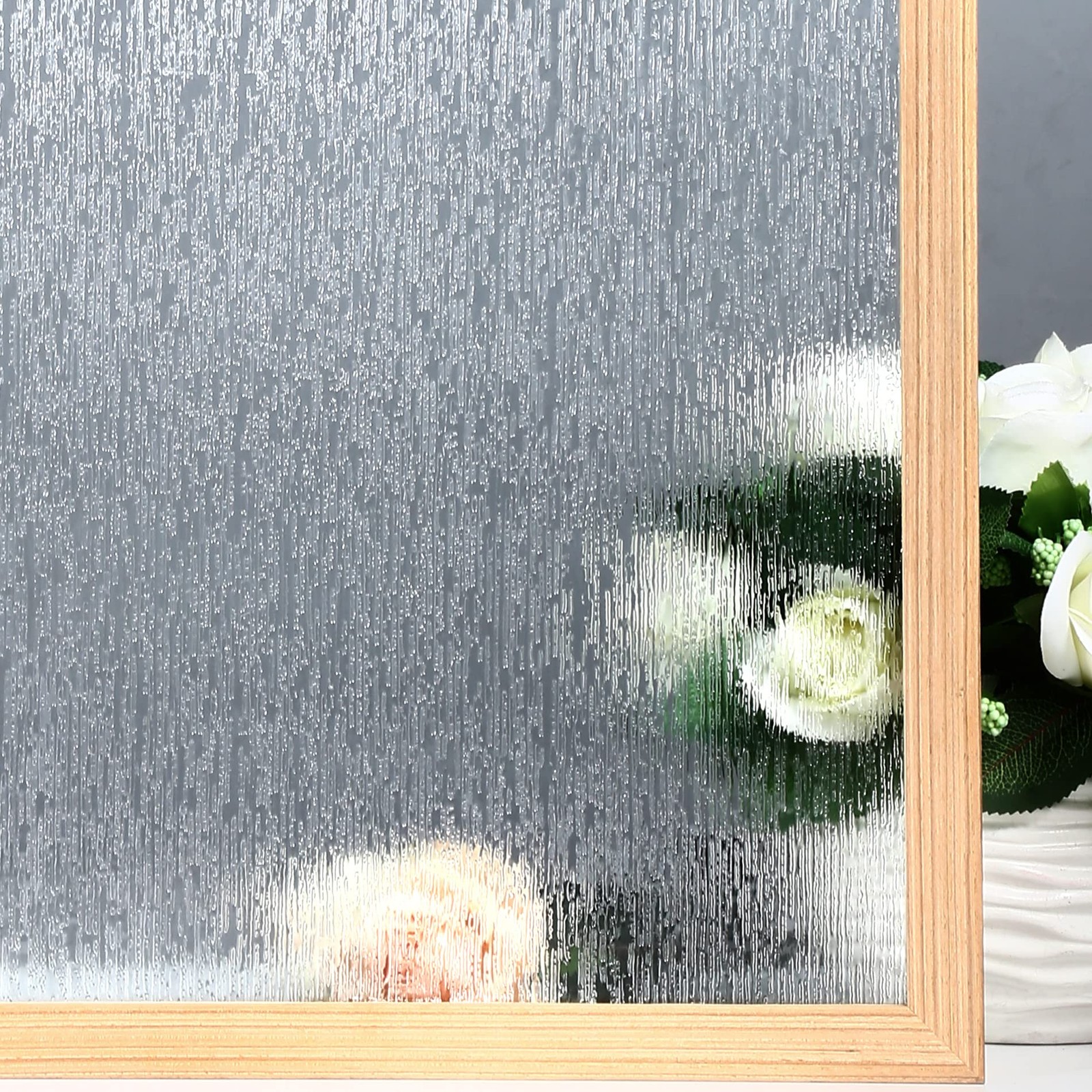 VELIMAX Rain Glass Window Film Privacy Static Window Clings Decorative Glass …